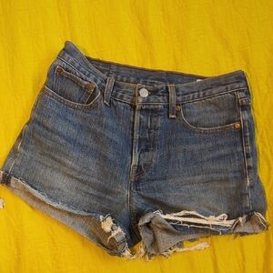 Levi's Blue Cufo Jean Shorts